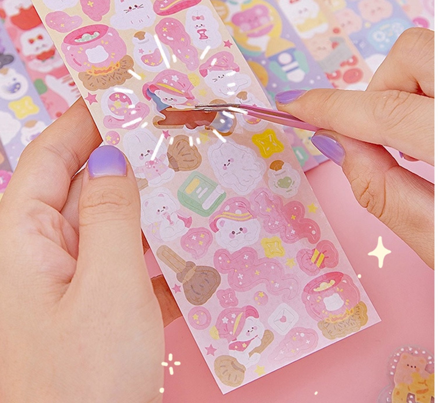 23 Pcs Guka Sticker Set Creative Diy Keychain Girls Kawaii Pendant Making  Kit with Acrylic Guka Arts and Craft Supplies - AliExpress
