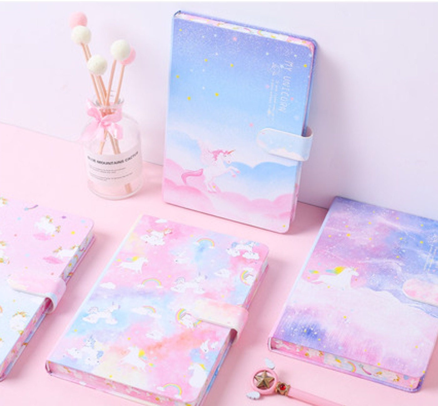 Book Journal Notepad Pink Kawaii Stationary Notebooks For Kids