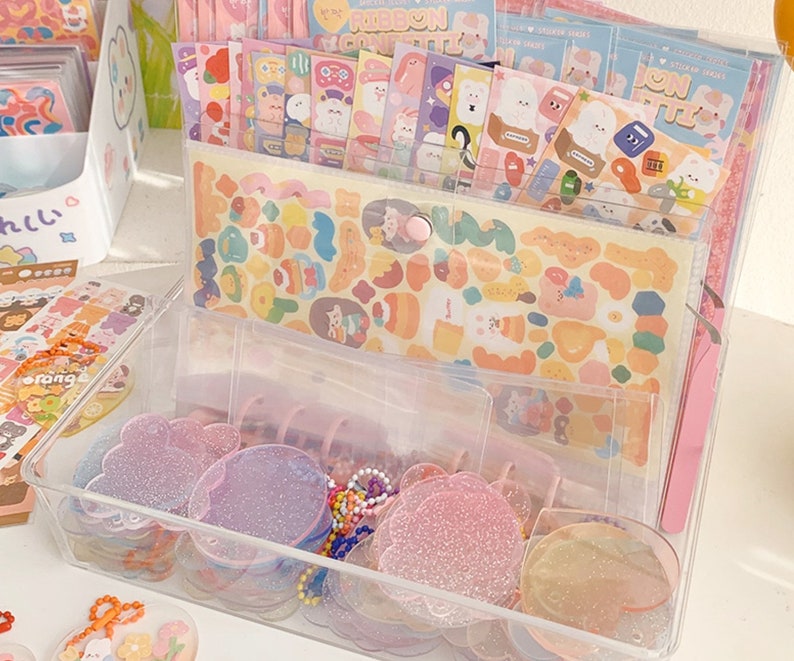Diy Craft Keychain Making Kit Cute Kawaii Stickers Guka Big Etsy
