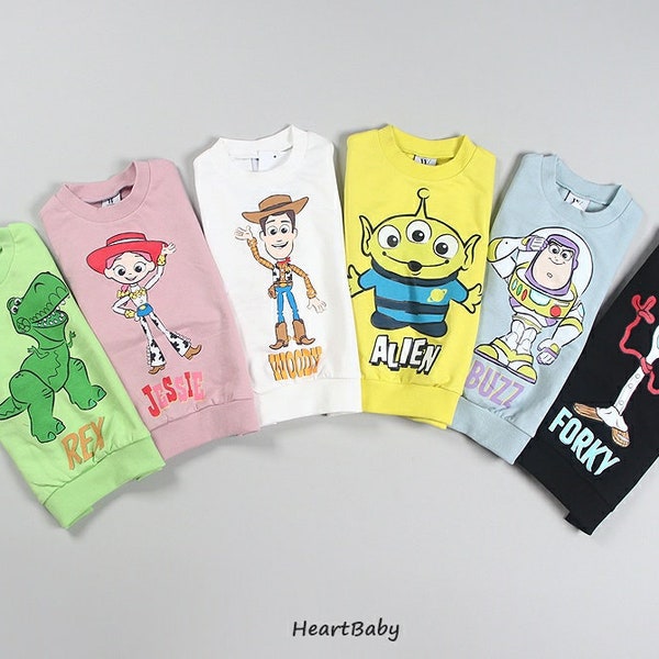 6 colores / sudadera de Toy Story / Disney / Pixar / Alien / Buzz / Jessie / Woody / Forky / Rex / Toddler Toy Story / Kids Toy Story