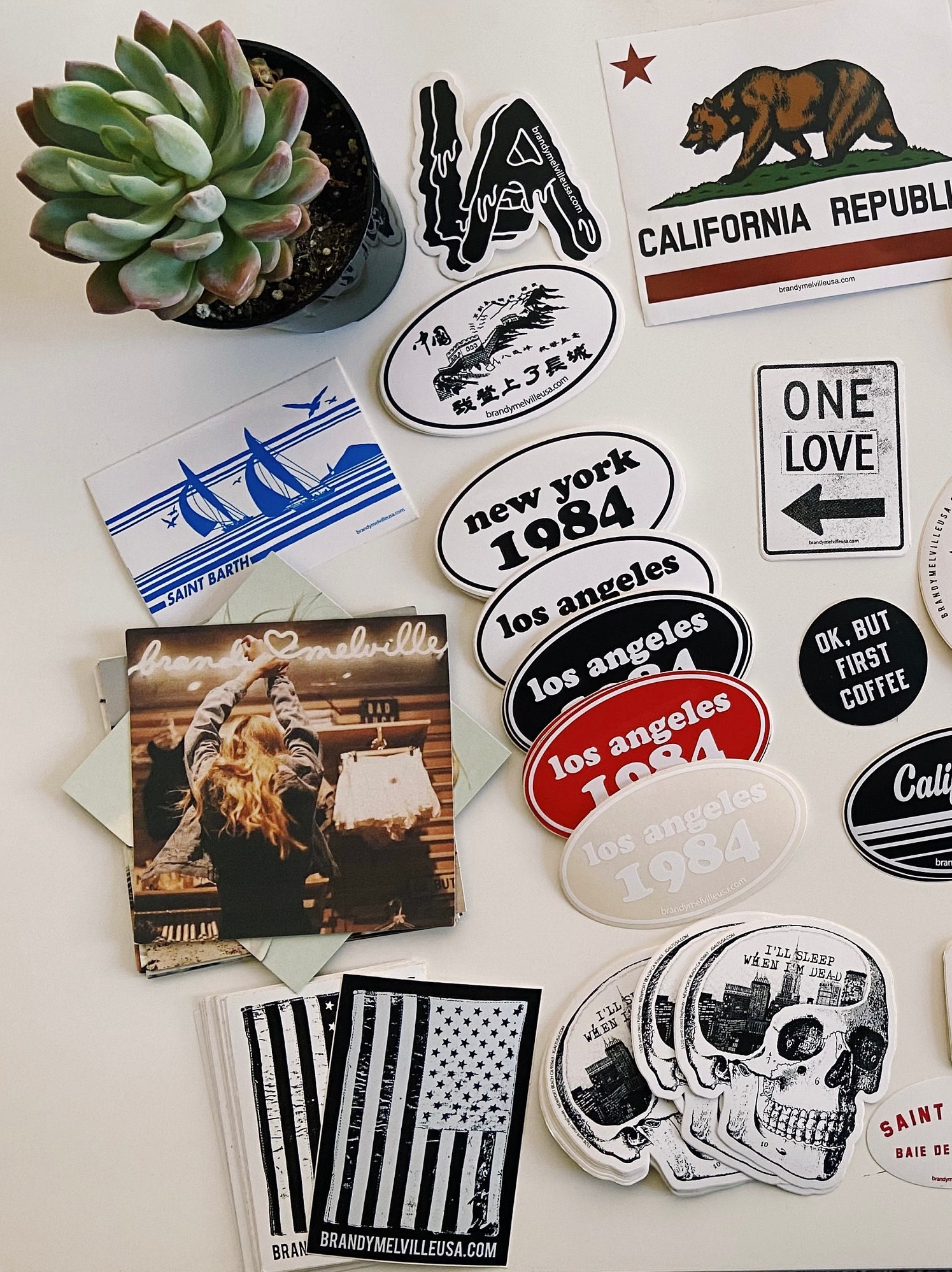 Brandy Melville Stickers Laptop Stickers Picked or Random Etsy