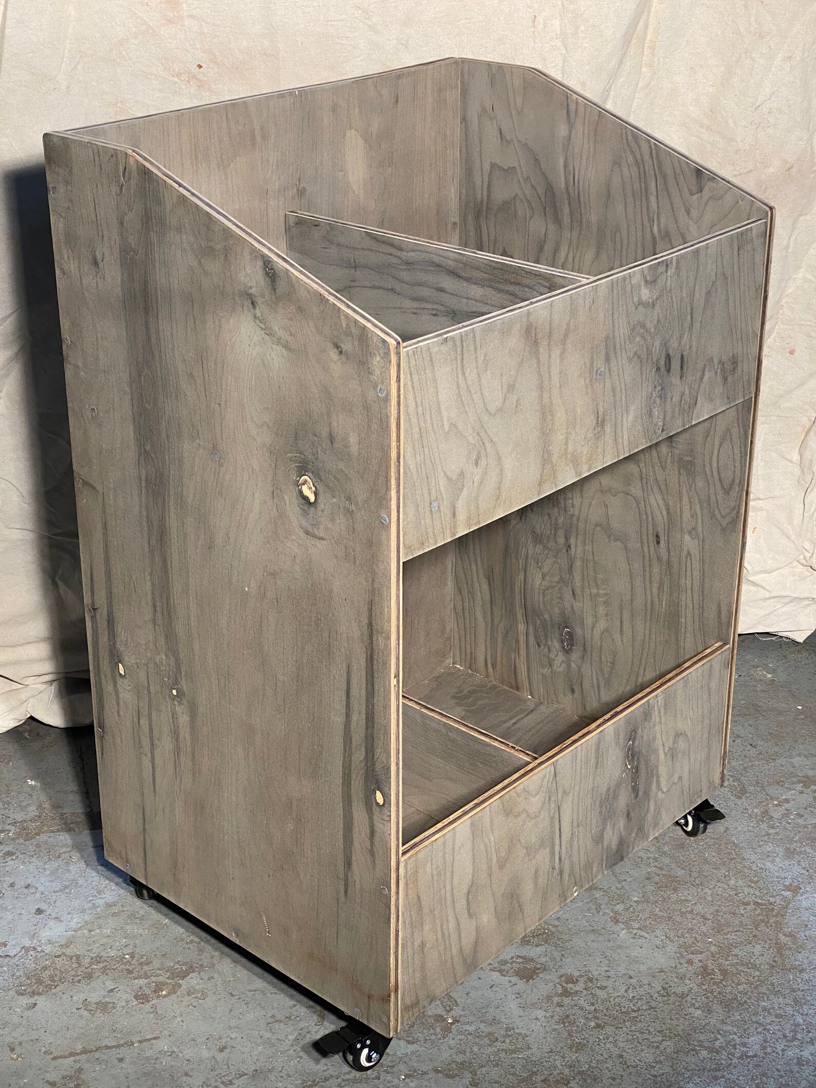 12 Vinyl Record Storage and Display With Casters and Etsy