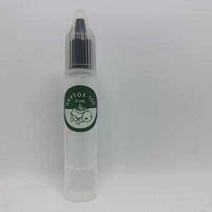 May include: A clear plastic bottle with a dropper top. The bottle is labeled "Krytox 105" and "3 mL".
