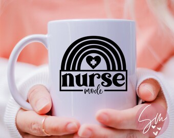 Nurse Mode svg,Nurse Svg, Nurse Quotes SVG, Nurse Life svg, Medical svg, Nurse Shirt svg, Funny Nurse Quote, Nurse Gift, Stethoscope svg