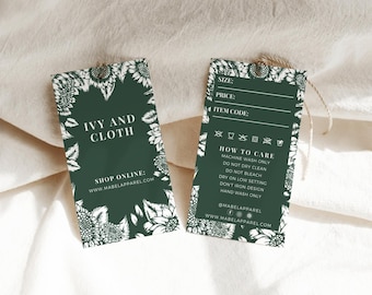 Modelo de etiqueta pendurada, modelo de etiqueta, design de etiqueta pendurada, etiqueta personalizada personalizada, modelo de etiqueta de moda imprimível, etiquetas editáveis de obrigado Boutique Swing