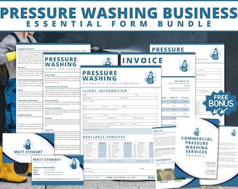 Pressure Washing Forms, Pressure washing template, pressure washing,pressure cleaning, power washing,power washing business card,power wash