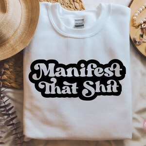 Manifest svg  | Self love SVG, Inspirational Svg, Inspirational Quotes Svg, Self Love Svg, Positive Quotes Svg, manifestation svg