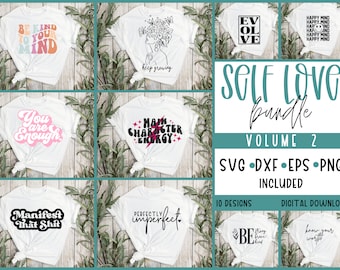 Pakiet Svg Self Love 2 | Pakiet Svg Inspirujący, Inspirujące Cytaty Svg, Svg Self Love, Pozytywne Cytaty Svg, Motywujące Svg