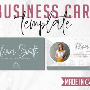 Sjabloon voor visitekaartjes | Digitaal visitekaartje | Canva-visitekaartje | Vastgoedmarketing | Modern visitekaartje | Canva-sjabloon