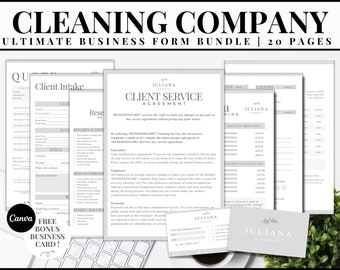 Editable Cleaning Service Bundle, Cleaner Business, Professional Residential Cleaning, Cleaning Checklist, Invoice, Residential Cleaning