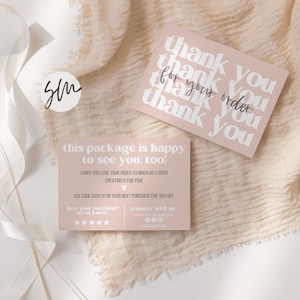 Thank You Card Template, Thank you card business, thank you card printable, thank you card set, Thank you card