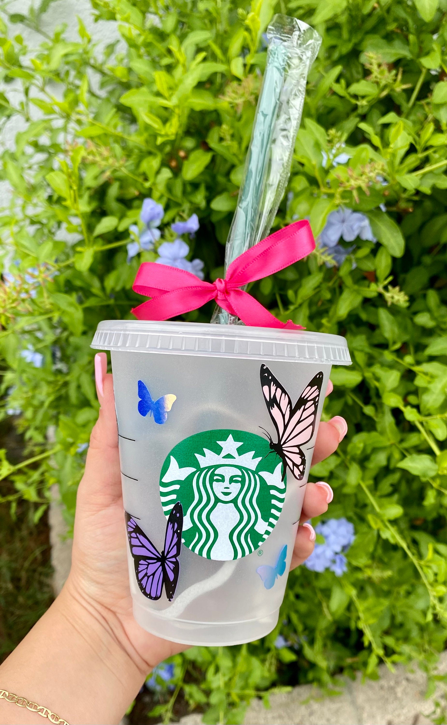 Personalised Butterfly LV Starbucks Cup 🦋 – Lolli & Dolli Gifts