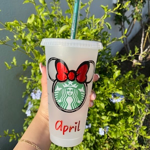 Minnie Maus Starbucks Kalte Tasse !, Disneyland Starbucks Kalte Tasse!