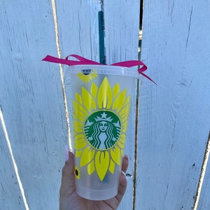Sunflower Starbucks Reusable Cold Cup!