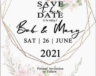 Save the Date Hochzeitseinladungen.