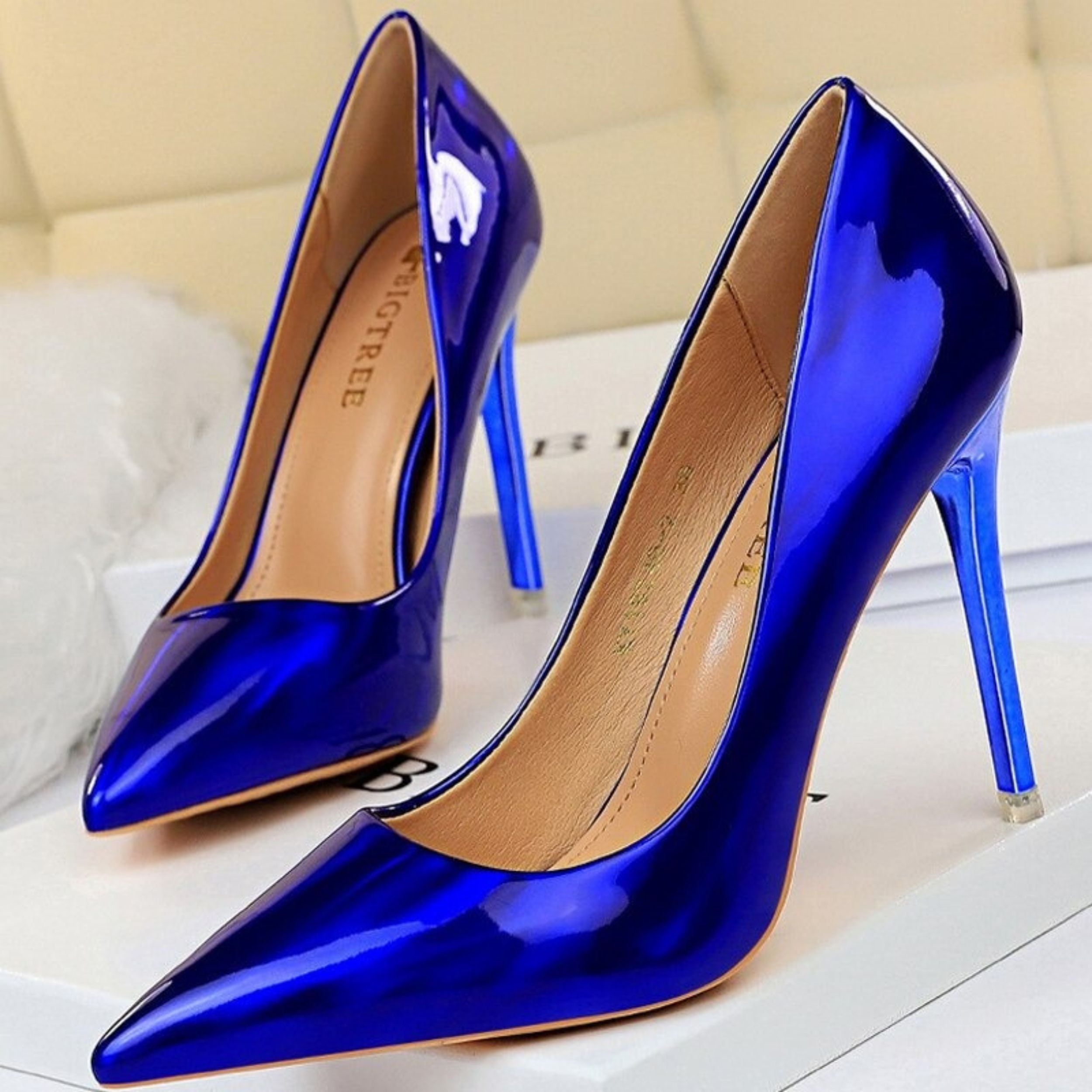 Woman High Heel Shoes Pumps Patent Leather Ladies High Heels - Etsy