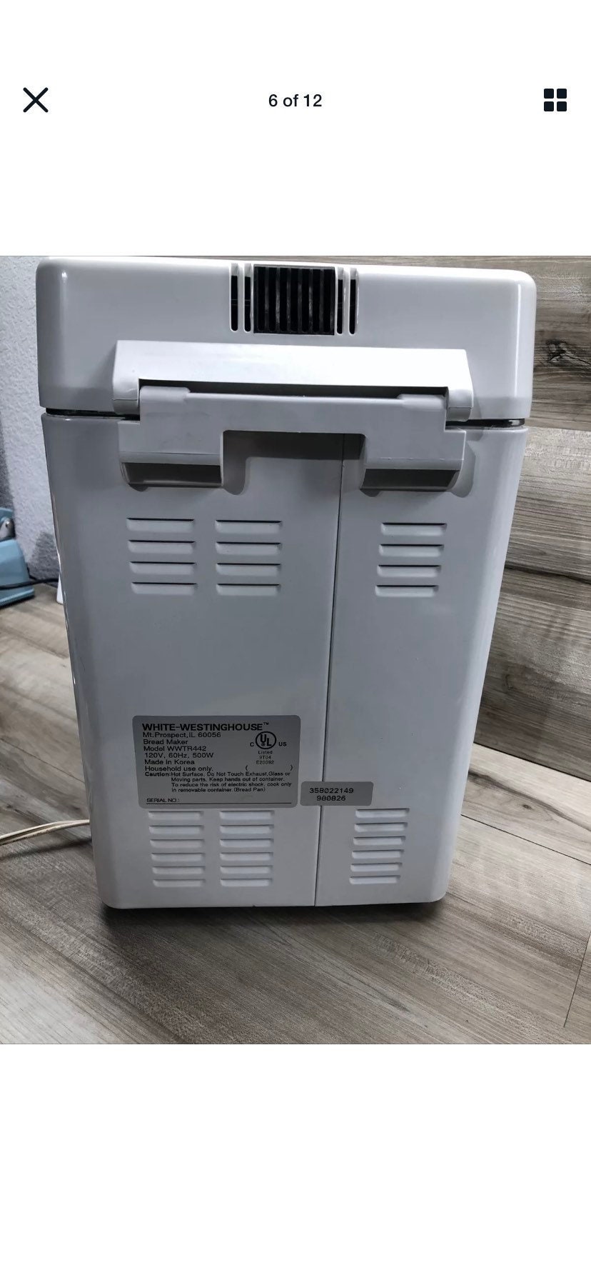 White Westinghouse WWTR442 Bread Maker Machine 2 lb Loaf Etsy