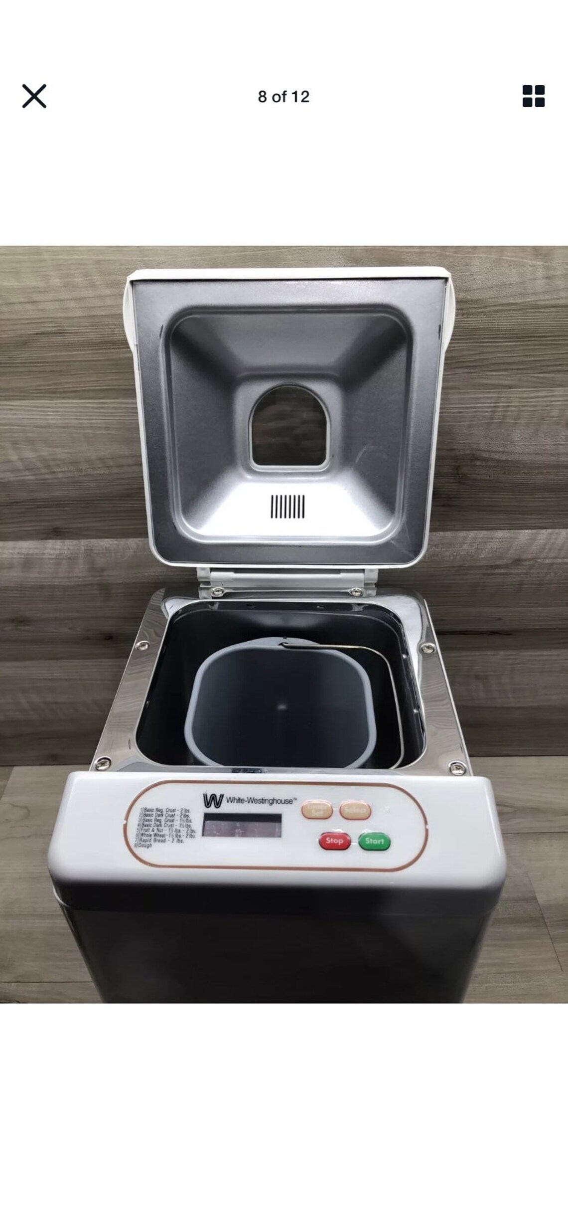 White Westinghouse WWTR442 Bread Maker Machine 2 lb Loaf Etsy