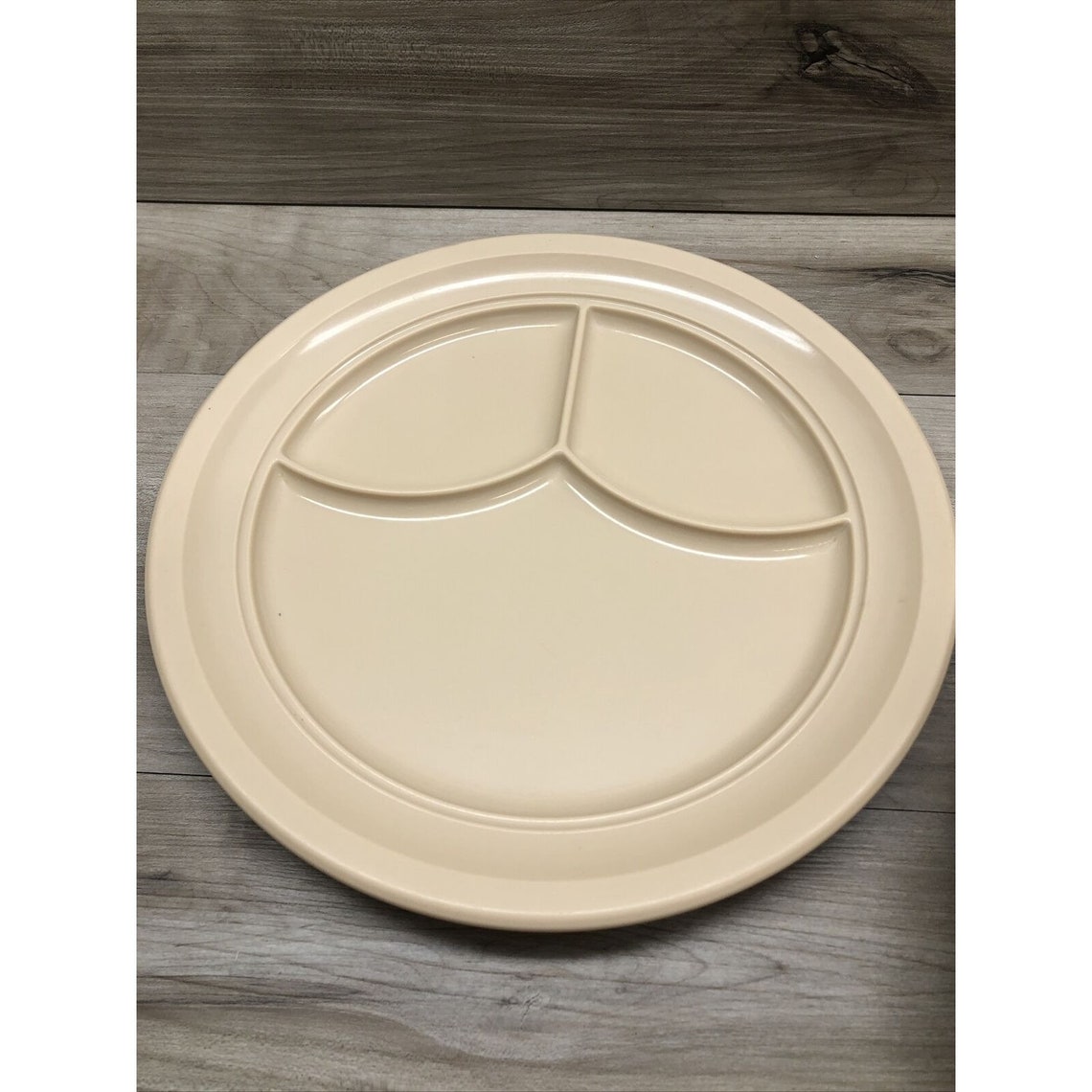 4 DallasWare tan melamine divided plate P46 made in dallas USA Etsy