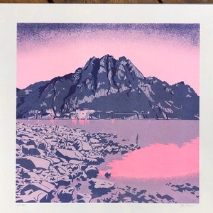 Limited edition Risograph Print - Corna Trentapassi