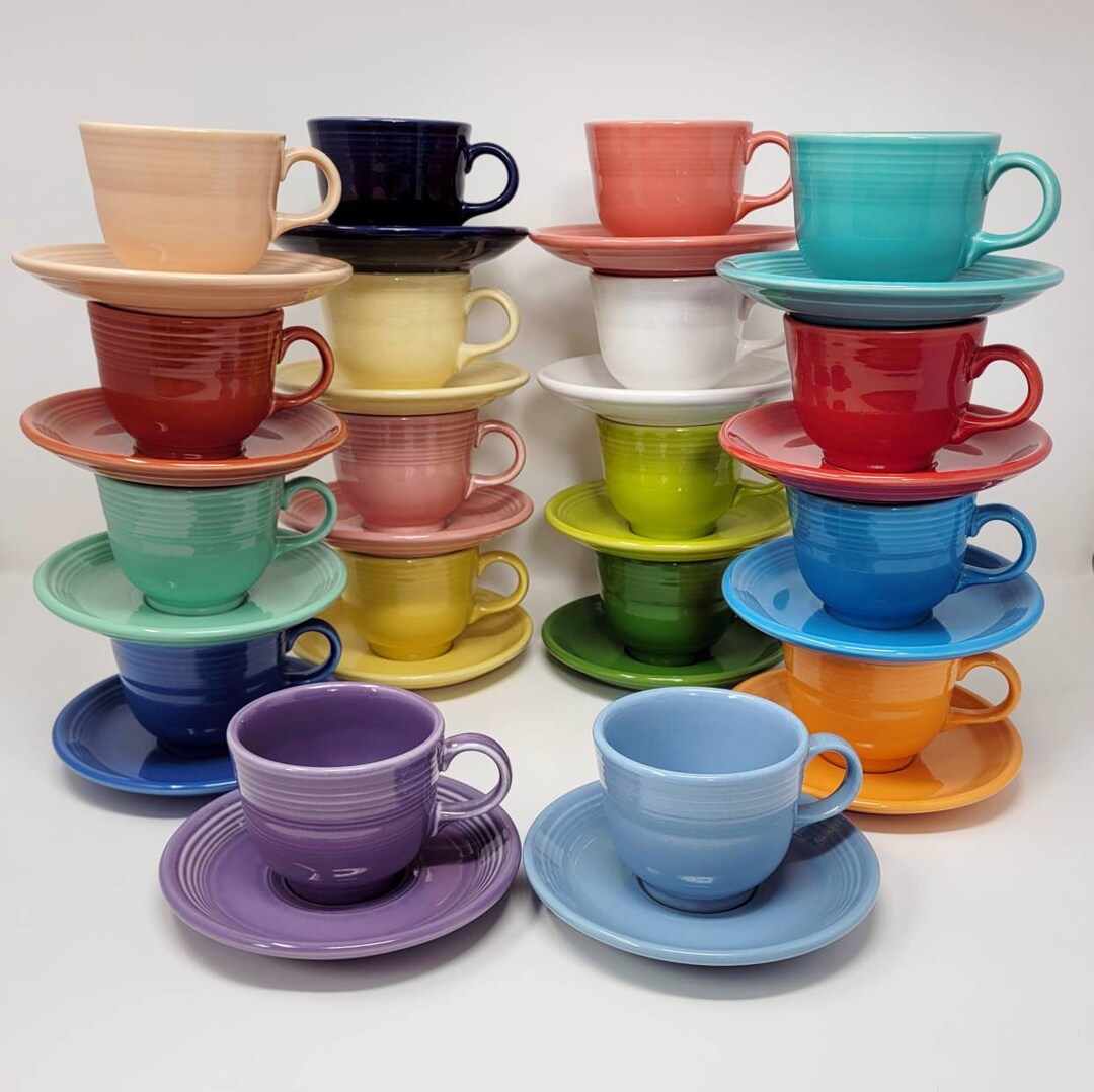 Fiestaware Cups & Saucers Mugs Coffee Cups Tea Cups - Etsy