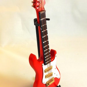 Miniature Wood Guitar, 4.5&quot; Perfect Music Gift