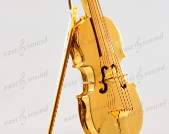 4.5"  Perfect Music Gift Miniature Brass Violin or Viola