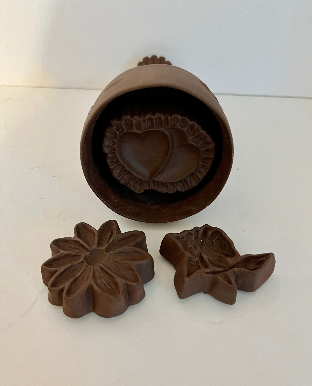 Cookie Press With 3 Interchangeable Terra Cotta Molds and Etsy