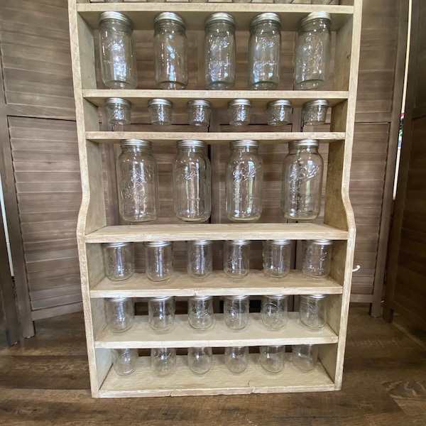 Mason Jar Rack Etsy