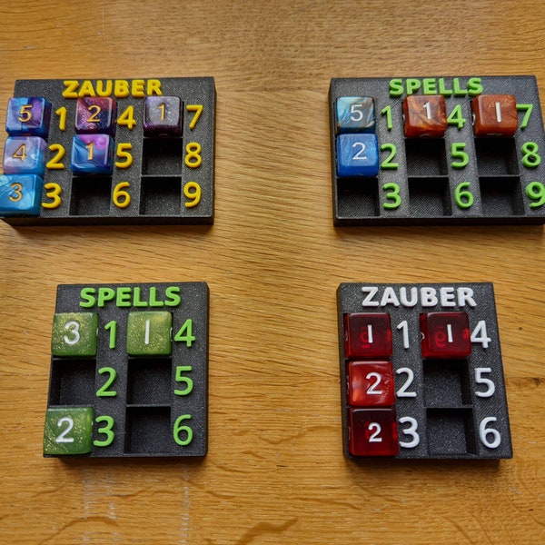 Zauberplatz Zähler • Spell Slot Tracker • Dungeons and Dragons • D&D Spell Counter • DE • EN