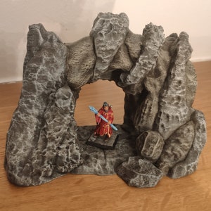 Dungeon Tile Höhleneingang • Tabletop Terrain • Dungeons & Dragons Cavern Map • Openforge • RPG • Cave Entrance
