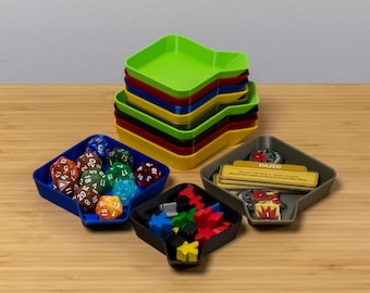 Ciotole impilabili per giochi da tavolo • Per organizzare figure, dadi e tutti gli altri gettoni e accessori dei giochi da tavolo