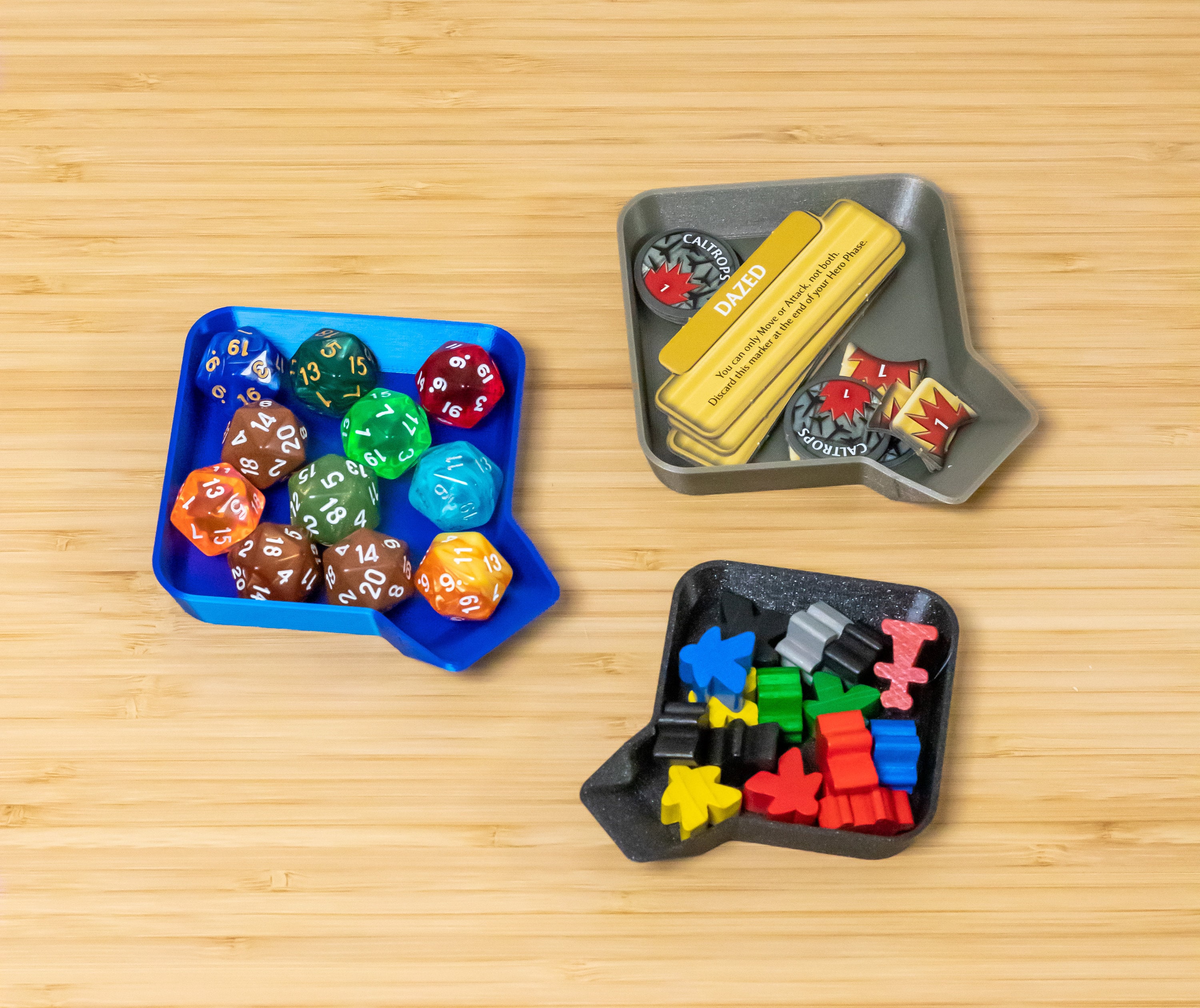 Stackable Board Game Trays Organize Game Tokens Dice and | Etsy