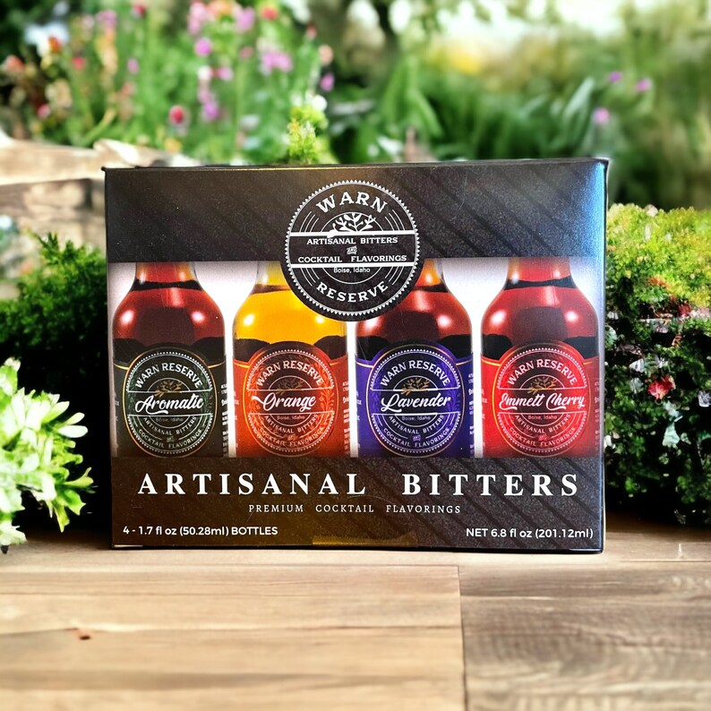 Cocktail Bitters | Spring Variety Pack, Four (1.7 Fl. Oz.) Bottles - Etsy