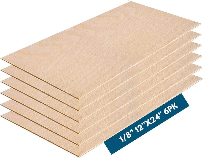 1/8" (3mm) Baltic Birch Plywood – B/BB Grade (Varying Lengths, Widths and Package Quantities) image 1