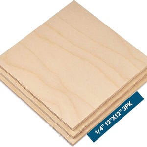 1/4" (6mm) Baltic Birch Plywood – B/BB Grade (Varying Lengths and Widths) image 1