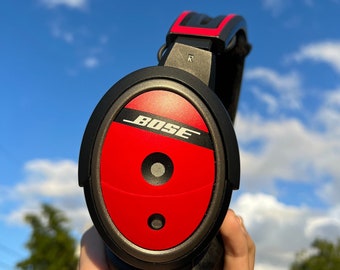 Gráficos para auriculares de piloto Bose A-20 ESTILO 4 / Bloque de colores Carcasa para auriculares Bose A-20 / Carcasa para auriculares de piloto / Etiqueta de identificación para auriculares / GuruPilot