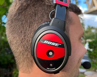 Bose A-20 Aviation Headset Graphics STYLE 4 | Color Block Bose A