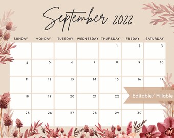 September Calendar | Etsy Österreich