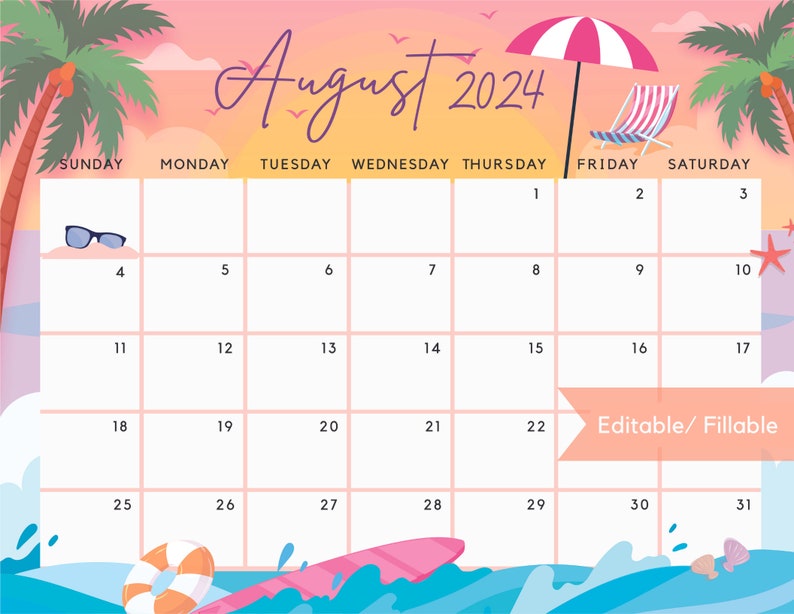 Calendar 2024 Bundle, Editable Monthly Planner January to December 24 ...