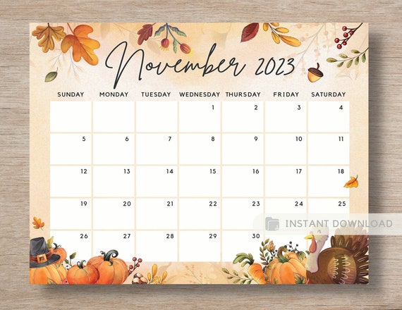Thanksgiving 2023 - Awareness Days Events Calendar 2023