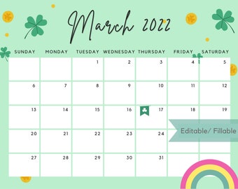 March Printable | Etsy