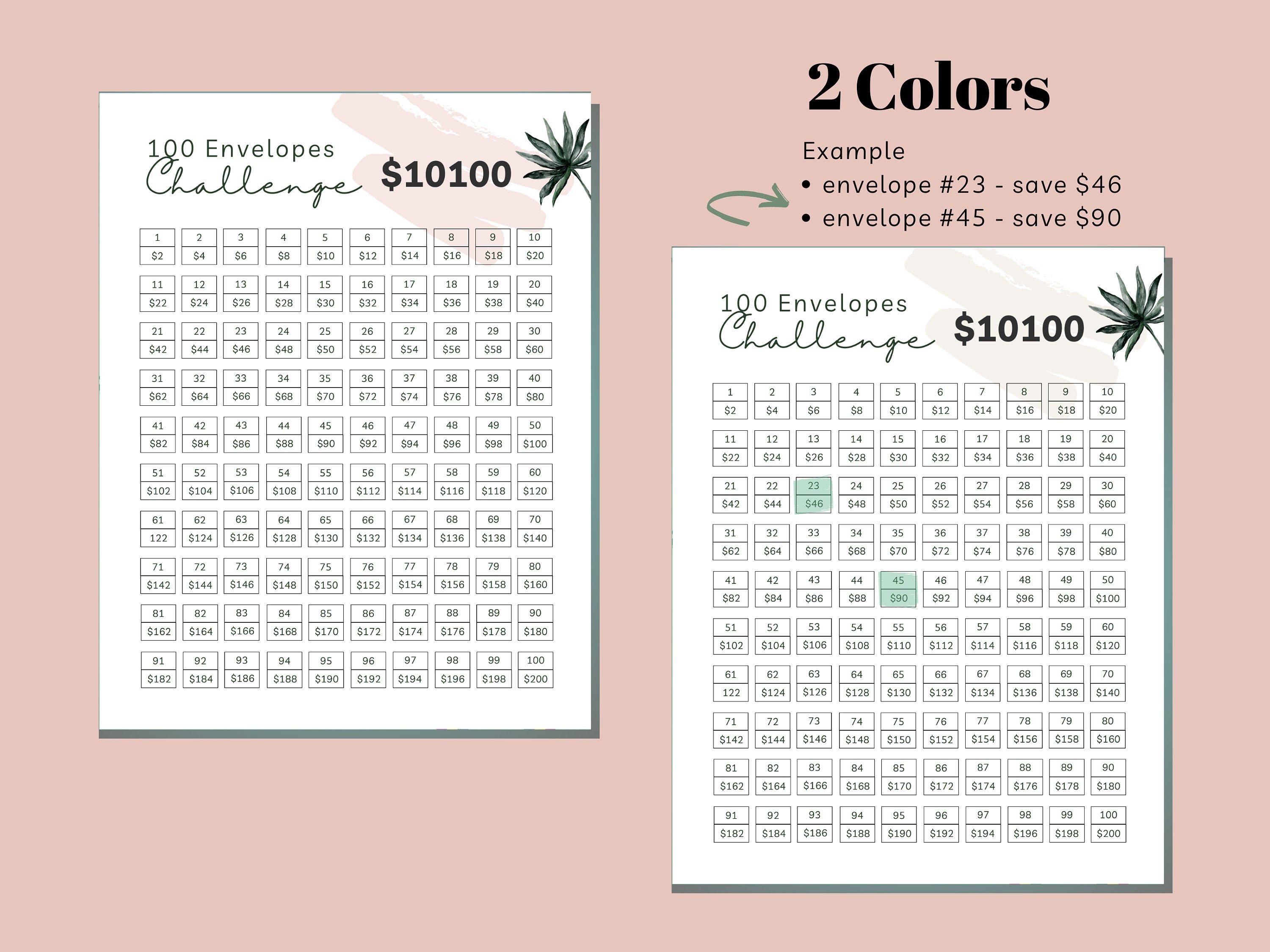100 envelope challenge tracker free 100 envelope challenge tracker free
