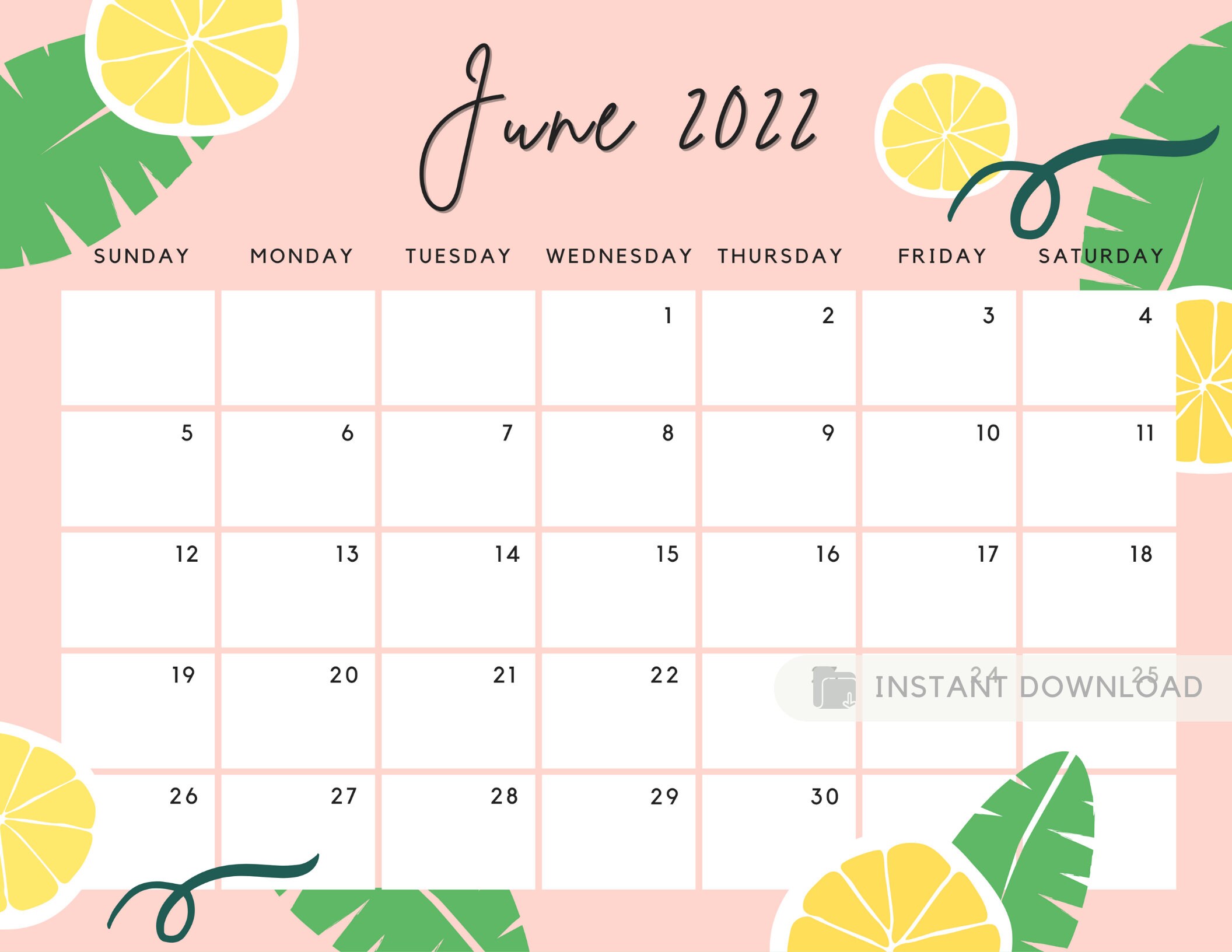 Free Printable June 2022 Calendars Wiki Calendar June 2022 Calendars 