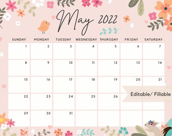 May Calendar | Etsy