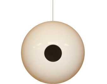 Boule vanille pour nid d'oiseau | Nichoir en céramique blanche fait main par aaharrison ceramics