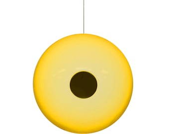 Boule Tournesol Nid d'Oiseau | Nichoir en céramique jaune fait main par aaharrison ceramics