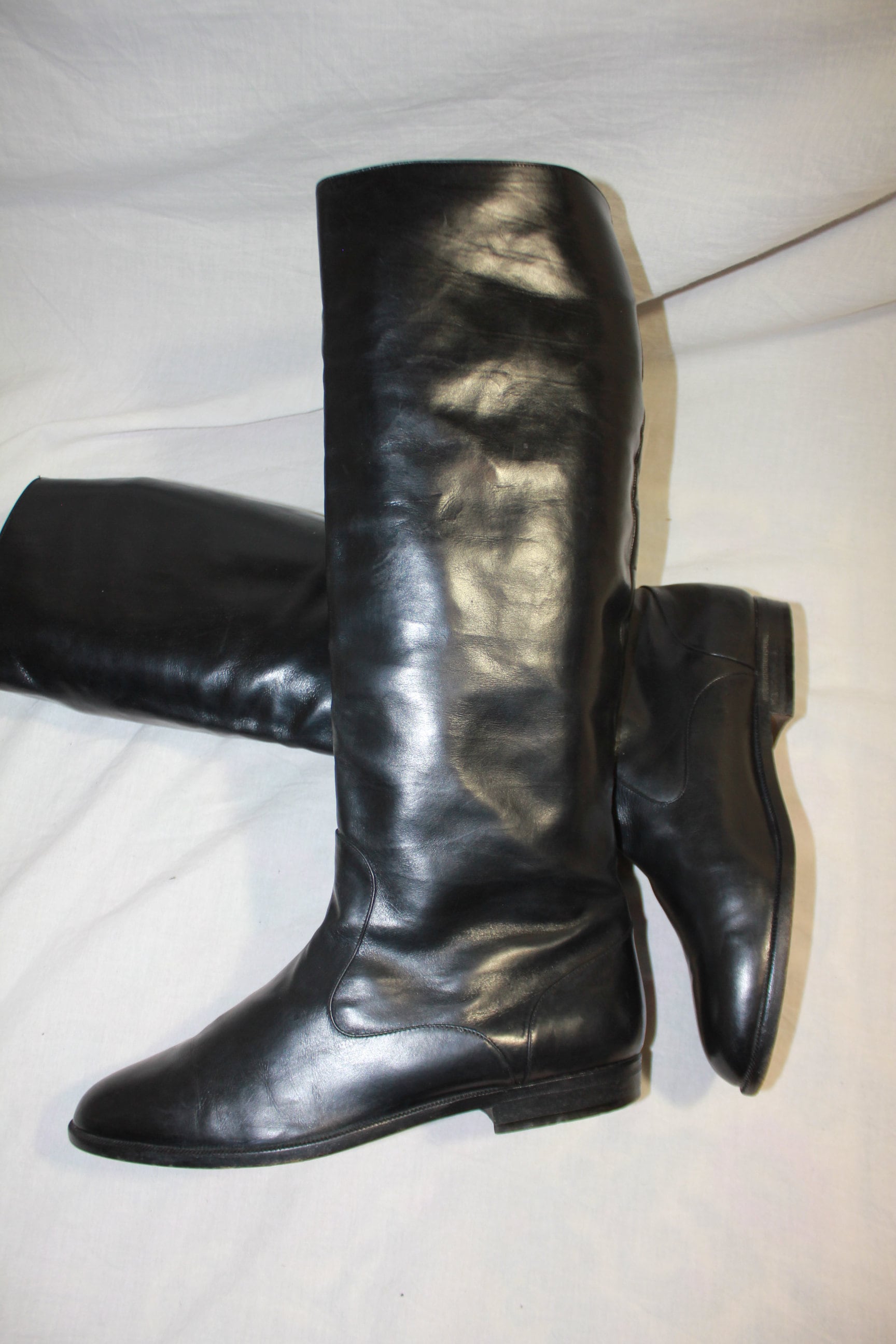 Original 1990s Ottorino Bossi Patent Leather Full Leather Long Etsy