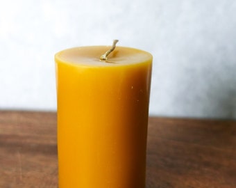 Round Pillar Beeswax Candle