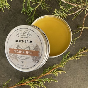Beard Balm - Cedar & Spice - Beeswax Natural  (2oz)